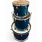 Used Ludwig 3 Piece Accent Combo Blue Drum Kit