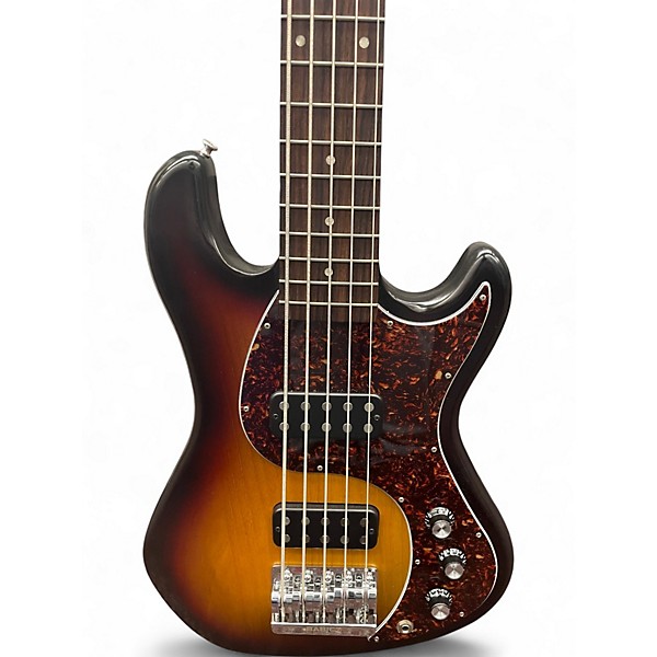 Used Gibson EB5 5 String Vintage Sunburst Electric Bass Guitar