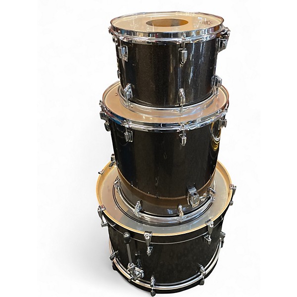 Used TAMA 3 Piece Superstar BLACK SPARKLE Drum Kit