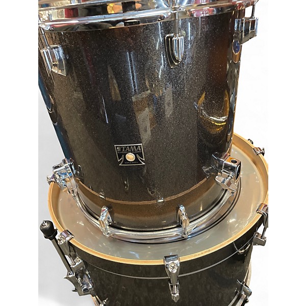 Used TAMA 3 Piece Superstar BLACK SPARKLE Drum Kit