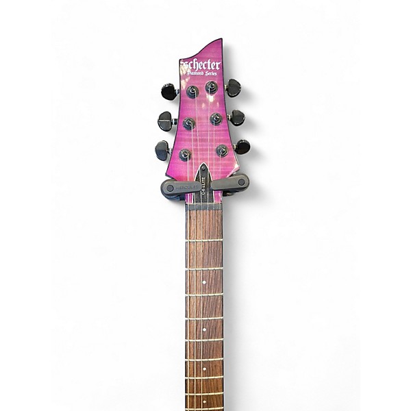 Used Schecter Guitar Research C-1 ELITE DIAMOND SERIES Pink Solid Body Electric Guitar