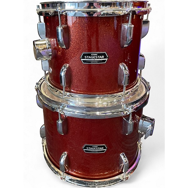 Used TAMA 5 Piece STAGESTAR Scorched Copper Sparkle Drum Kit