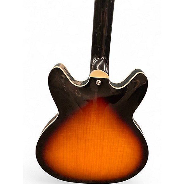 Used Hagstrom SUPER VIKING 2 Tone Sunburst Hollow Body Electric Guitar