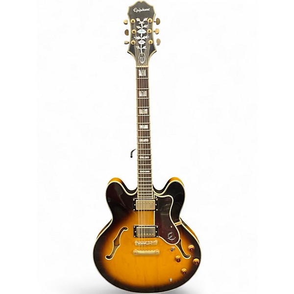 Used Epiphone Sheraton II 2 Color Sunburst Hollow Body Electric Guitar