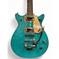 Used Gretsch Guitars G5232T Electromatic Double Jet FT With Bigsby Caicos Green Solid Body Electric Guitar