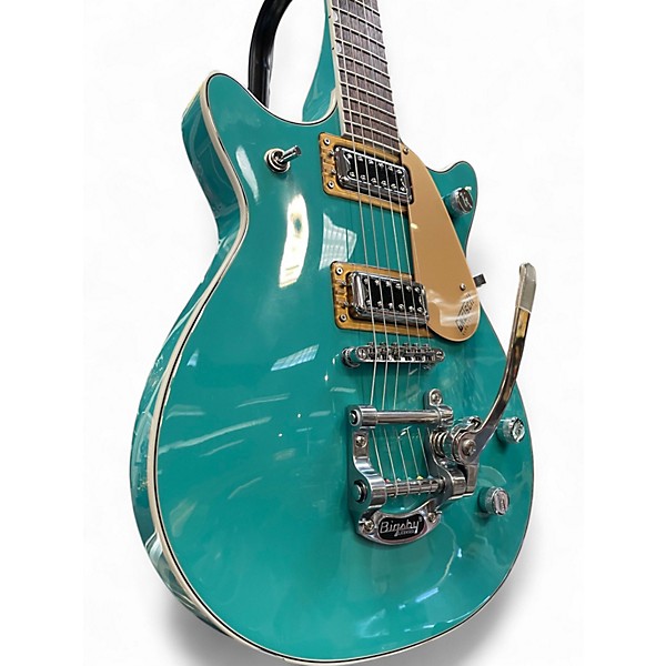 Used Gretsch Guitars G5232T Electromatic Double Jet FT With Bigsby Caicos Green Solid Body Electric Guitar
