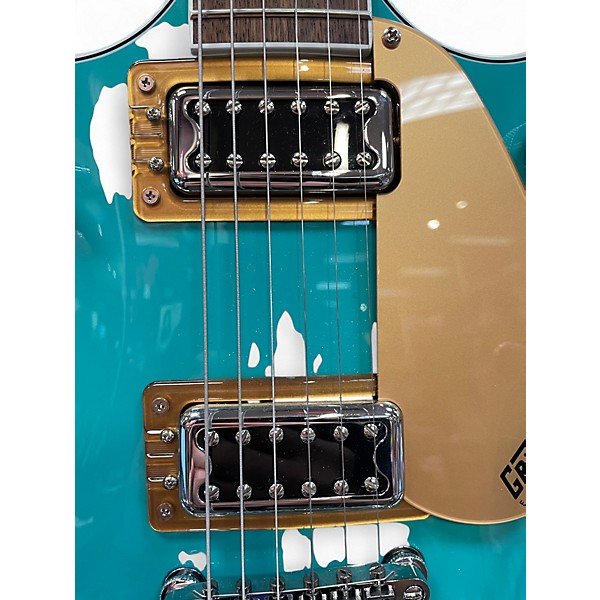Used Gretsch Guitars G5232T Electromatic Double Jet FT With Bigsby Caicos Green Solid Body Electric Guitar