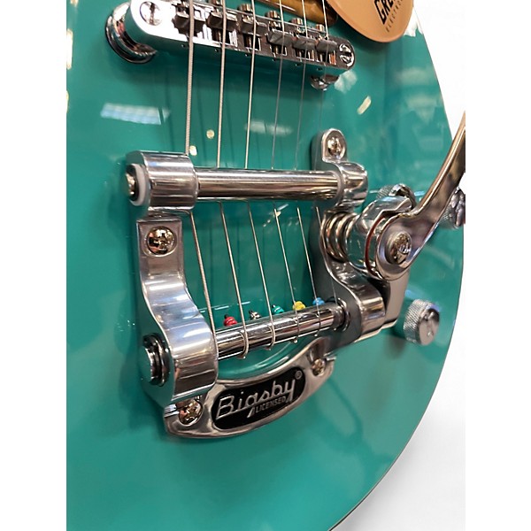Used Gretsch Guitars G5232T Electromatic Double Jet FT With Bigsby Caicos Green Solid Body Electric Guitar