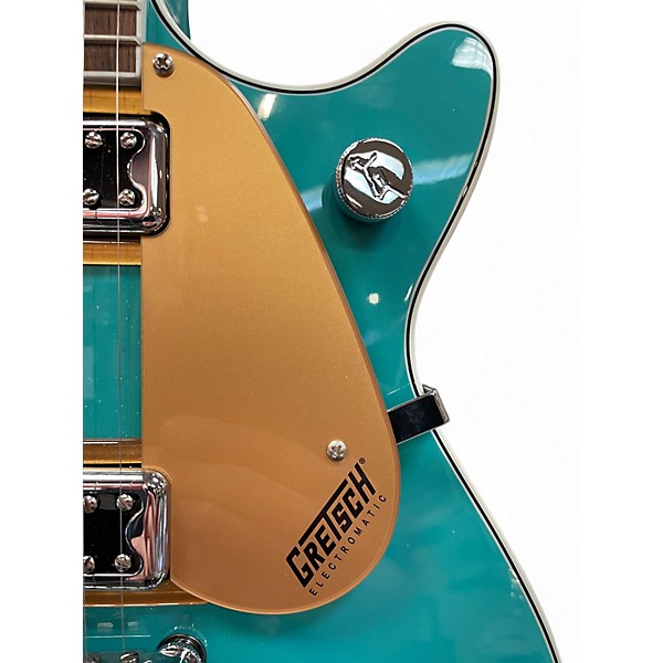 Used Gretsch Guitars G5232T Electromatic Double Jet FT With Bigsby Caicos Green Solid Body Electric Guitar