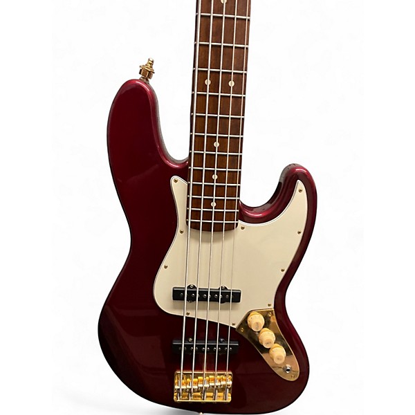 Used Fender Modern Player Jazz Bass V Midnight Wine Electric Bass Guitar