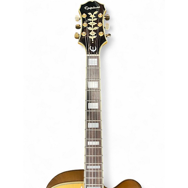 Used Epiphone ZEPHYR BLUES DELUXE YELLOW Hollow Body Electric Guitar