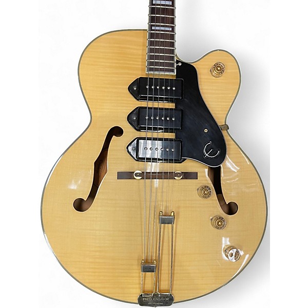 Used Epiphone ZEPHYR BLUES DELUXE YELLOW Hollow Body Electric Guitar