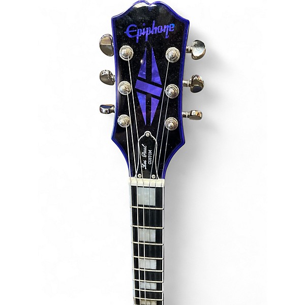Used Epiphone LES PAUL CUSTOM WIDOW PURPLE BURST Solid Body Electric Guitar
