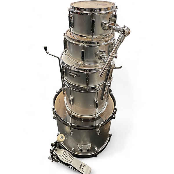 Used Rogue 5 Piece JUNIOR KICKER SILVER Drum Kit