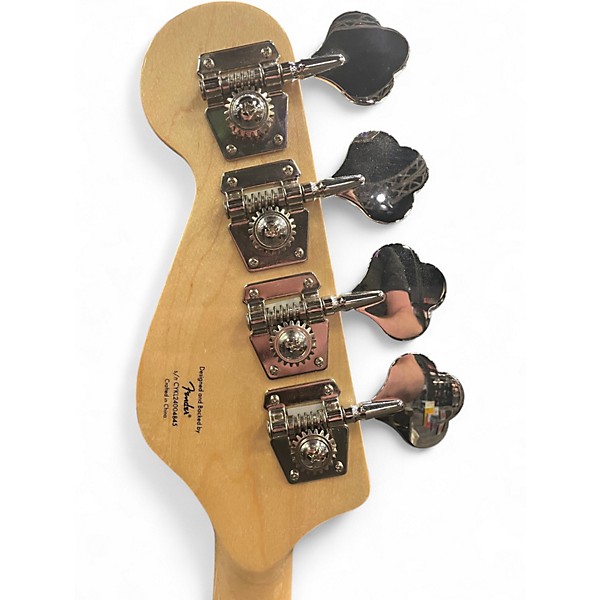 Used 2024 Squier Paranormal Rascal HH Sherwood Green Metallic Electric Bass Guitar