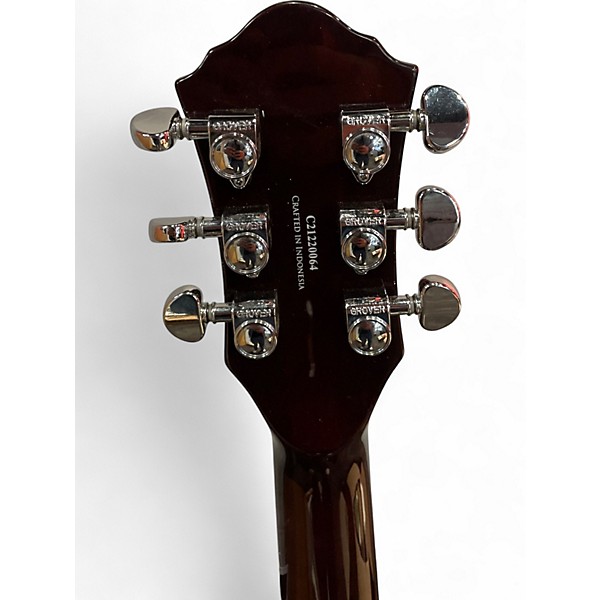 Used Michael Kelly Hybrid Special QUILT HONEY BURST Hollow Body Electric Guitar