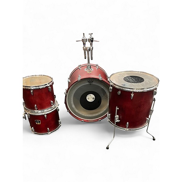 Used Yamaha 4 Piece STAGE CUSTOM STANDARD RED Drum Kit