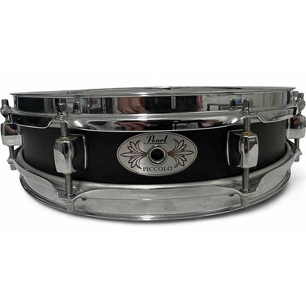 Used Pearl 13X3 Piccolo Steel Snare Black Drum