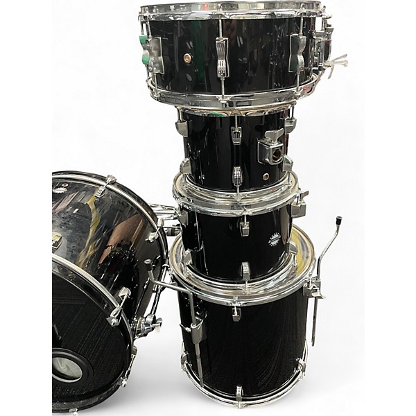 Used Ludwig 5 Piece Accent Black Drum Kit