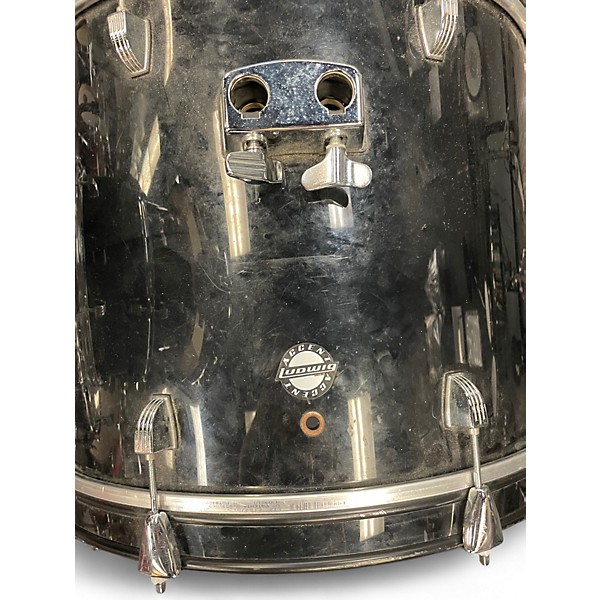 Used Ludwig 5 Piece Accent Black Drum Kit