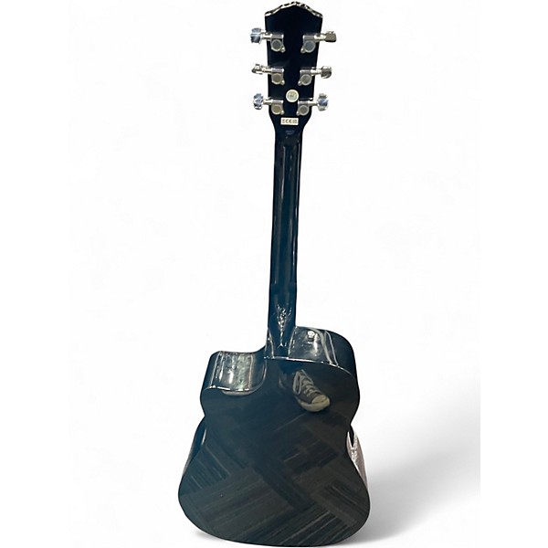 Used Fender CD60SCE Black Acoustic Electric Guitar