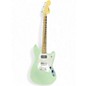 Used Squier SONIC MUSTANG Metallic Aqua Marine Solid Body Electric Guitar thumbnail