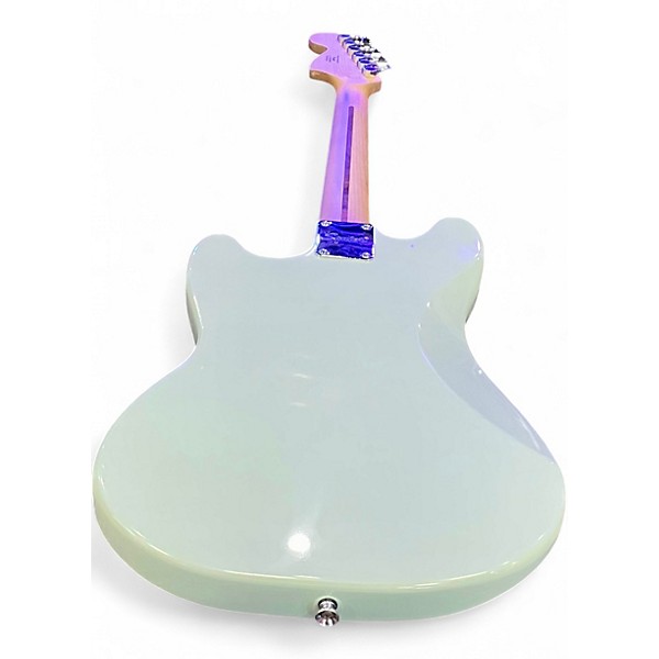 Used Squier SONIC MUSTANG Metallic Aqua Marine Solid Body Electric Guitar