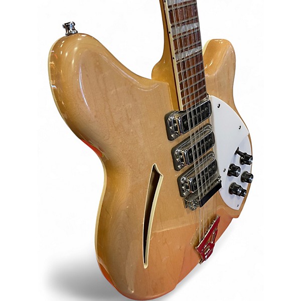 Used 2012 Rickenbacker 370/12 Natural Hollow Body Electric Guitar