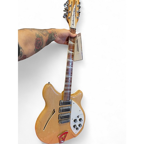 Used 2012 Rickenbacker 370/12 Natural Hollow Body Electric Guitar
