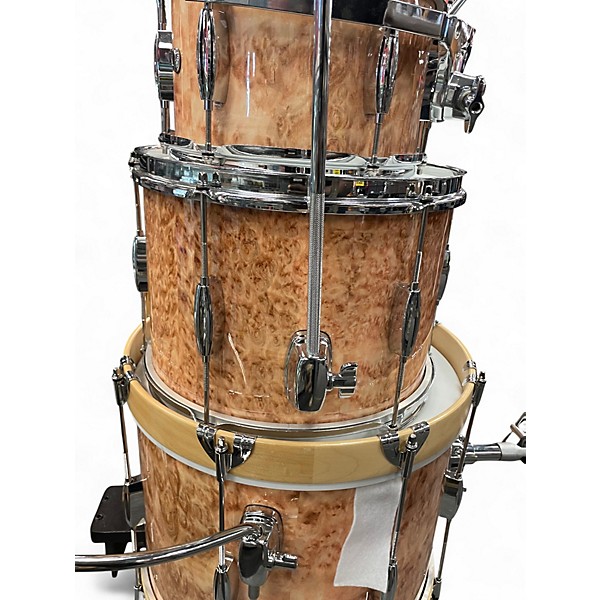 Used Custom 3 Piece 3PC Natural Drum Kit