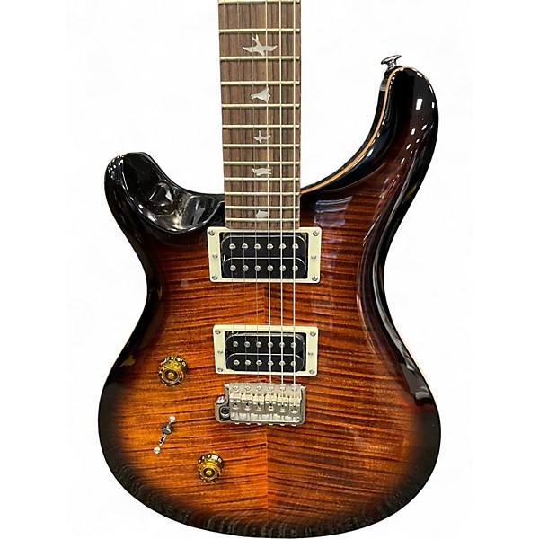 Used PRS SE Custom 24 black gold burst Solid Body Electric Guitar