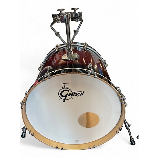 Used Gretsch Drums 7 Piece Catalina Maple Dark Cherry Burst Drum Kit