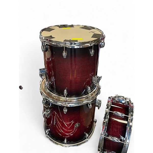 Used Gretsch Drums 7 Piece Catalina Maple Dark Cherry Burst Drum Kit