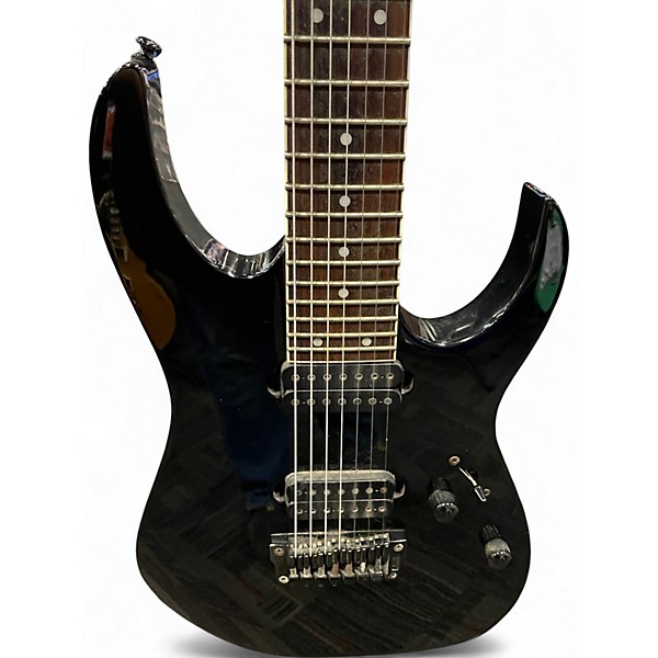 Used Ibanez RG7321 7 String Black Solid Body Electric Guitar