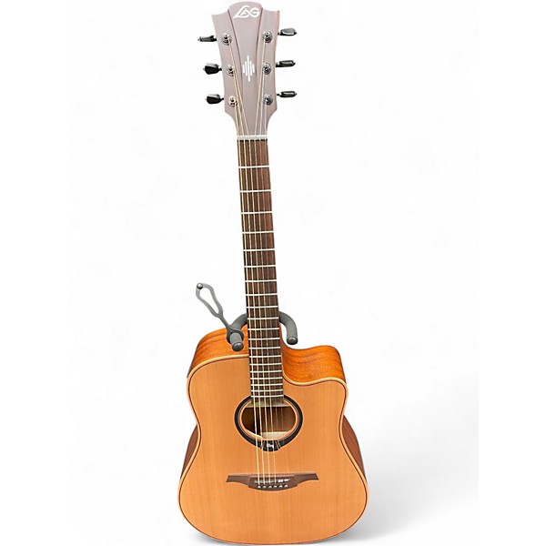 Used Lag Guitars HV10DCE Natural Acoustic Electric Guitar