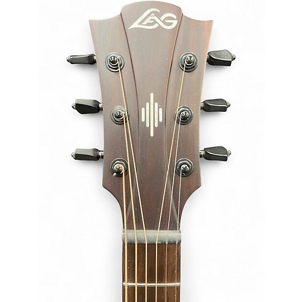 Used Lag Guitars HV10DCE Natural Acoustic Electric Guitar