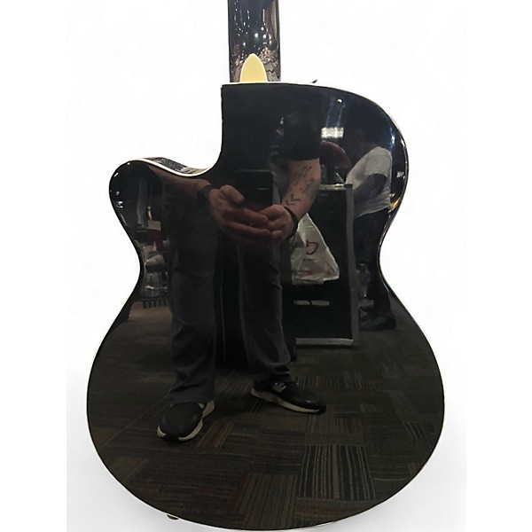 Used Fender FA135CE Concert Black Acoustic Electric Guitar