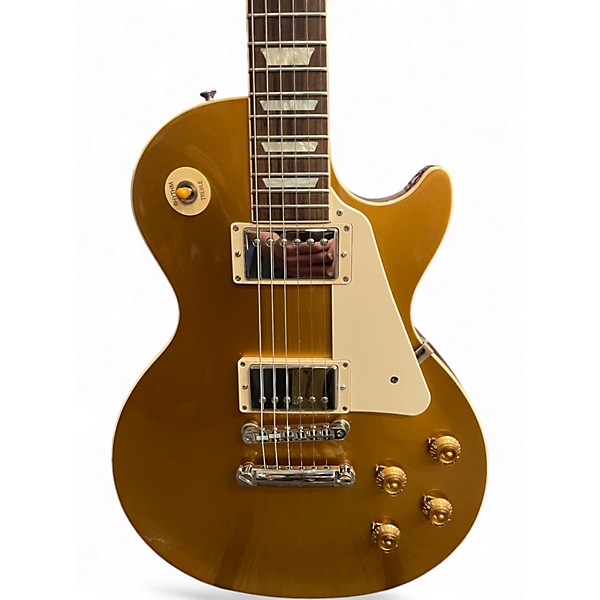 Used Gibson Les Paul Standard 1950S Neck Gold Top Solid Body Electric Guitar