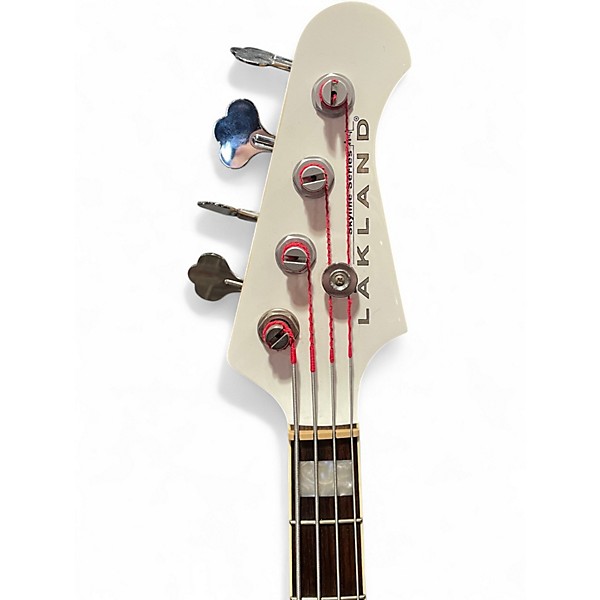 Used Lakland 44-64 White Electric Bass Guitar