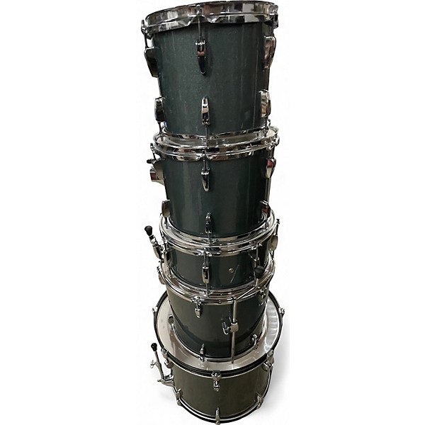 Used Pearl 5 Piece ROADSHOW Charcoal Metallic Drum Kit
