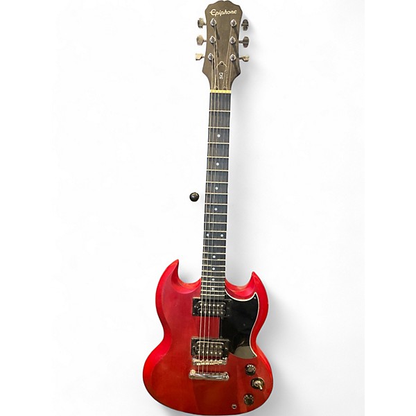 Used Epiphone SG Cherry Solid Body Electric Guitar