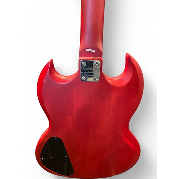 Used Epiphone SG Cherry Solid Body Electric Guitar