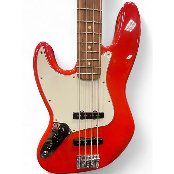 Used Fender Player Jazz Bass Left Handed Dakota Red Electric Bass Guitar