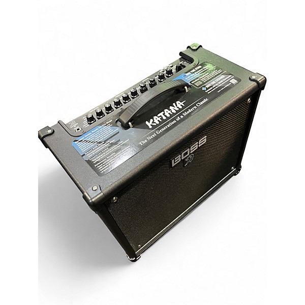 Used BOSS Katana KTN50 M3 W/ WITH BLUETOOTH AUDIO MIDI DUAL ADAPTER Guitar Combo Amp