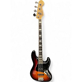 Used 2018 Fender American Elite Jazz Bass 3 Color Sunburst Electric Bass Guitar