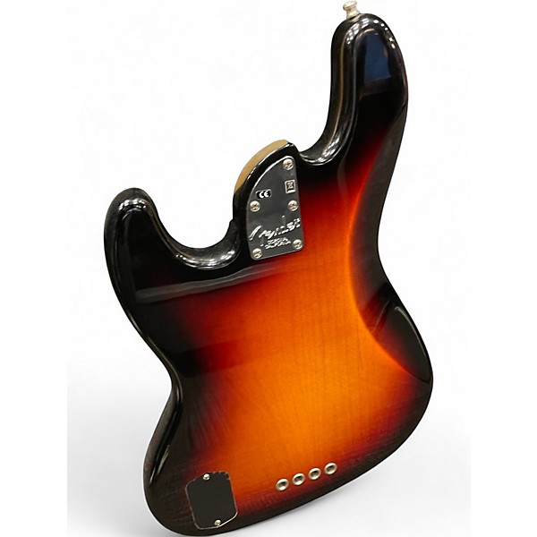 Used 2018 Fender American Elite Jazz Bass 3 Color Sunburst Electric Bass Guitar