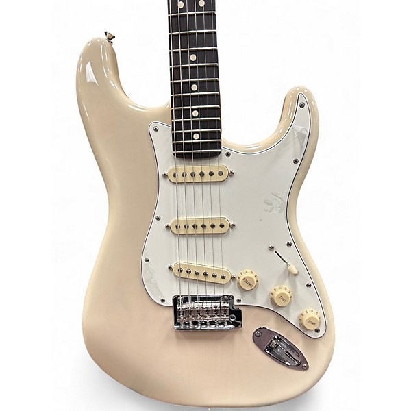 Used Fender Player Stratocaster White Blonde Solid Body Electric Guitar