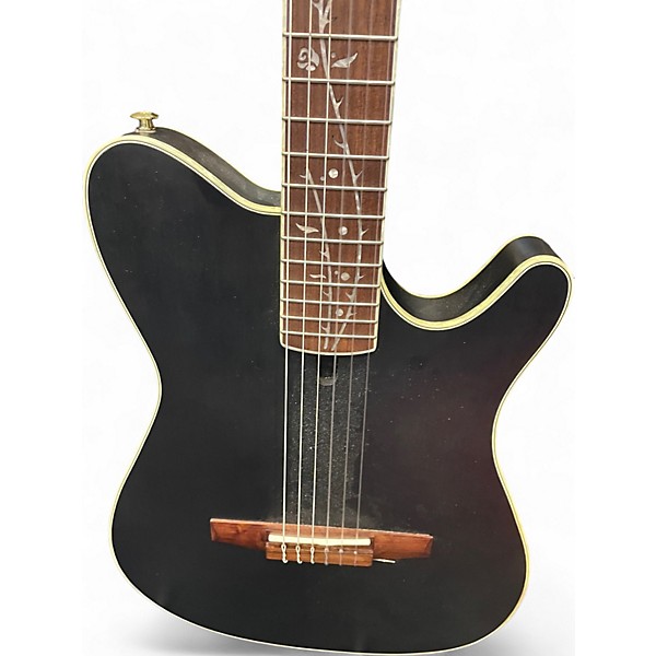 Used Ibanez TOD10N Black Classical Acoustic Electric Guitar