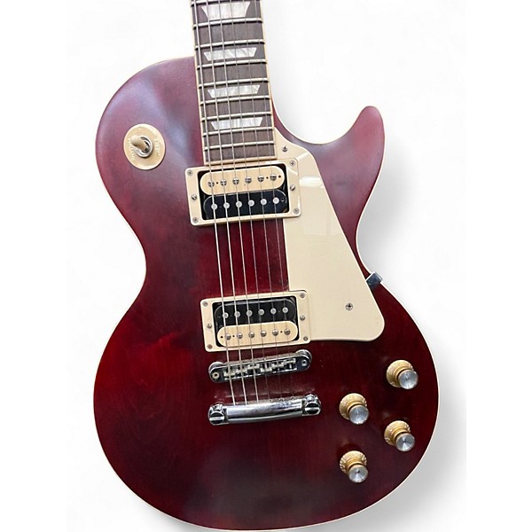 Used Gibson Les Paul Traditional Pro V Satin Top Wine Red Solid Body Electric Guitar