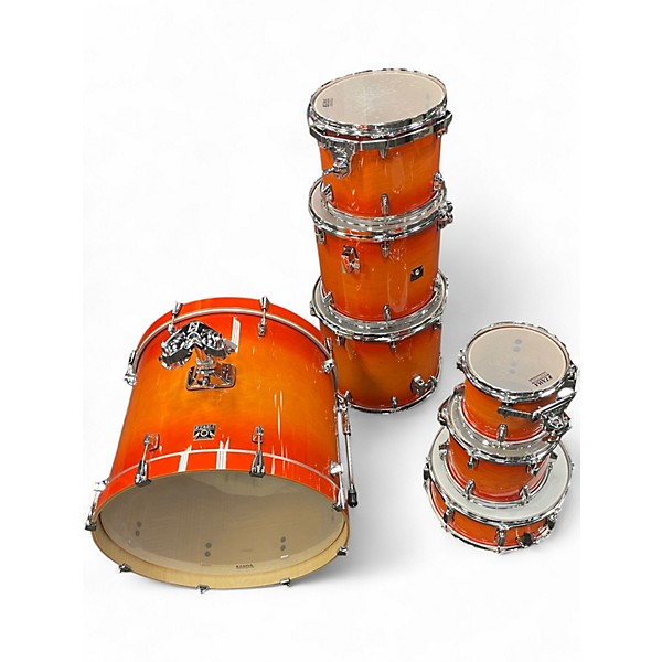 Used TAMA 7 Piece SUPERSTAR CLASSIC Lacquer Burst Drum Kit